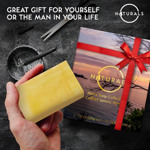 O Naturals Citrus Men's Soap Bar - Exfoliating All-Natural Formula | 7.76 oz Unisex