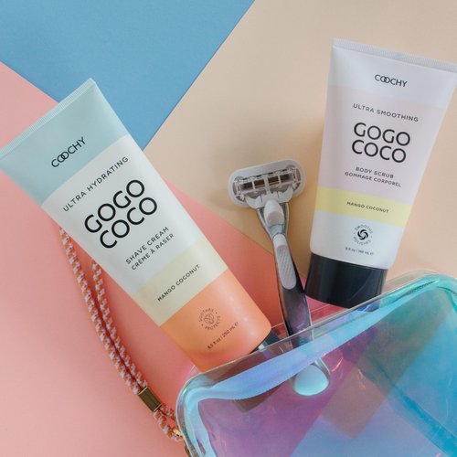 Coochy Ultra Hydrating Shaving Cream | Prevents Irritation, Bumps & Dry Skin | Doubles as Hair Conditioner | Coconut Oil, Tea Tree Oil, Jojoba Oil, Shea Butter & Aloe Vera | Mango Coconut 8.5oz/250mL