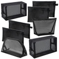 8 Pieces Mesh Makeup Bag Set,Cosmetic Bags Make up pouch,Portable Clear Travel Toiletry Makeup Kit Bag Organizer Mesh Zipper Pouch Purse Beauty Storage Bags for Home Office Travel Accessories(Black)