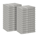 Avalon Towels Salon Towel - Silver Hand Towels Bulk Pack of 24-100% Cotton Absorbent Spa, Facial & Gym Towel for Working Out - 16x27 Inches (Not Bleach Proof)