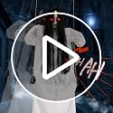 Scary Halloween Hanging Ghost Doll - 45-Inch Swinging Creepy Decor with Variation: White Robed Ghost