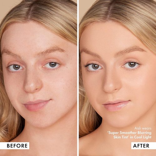 Iconic London Super Smoother Blurring Skin Tint - Hydrating, Ultra-Lightweight Tinted Moisturizer | Light to Medium Coverage, Vegan