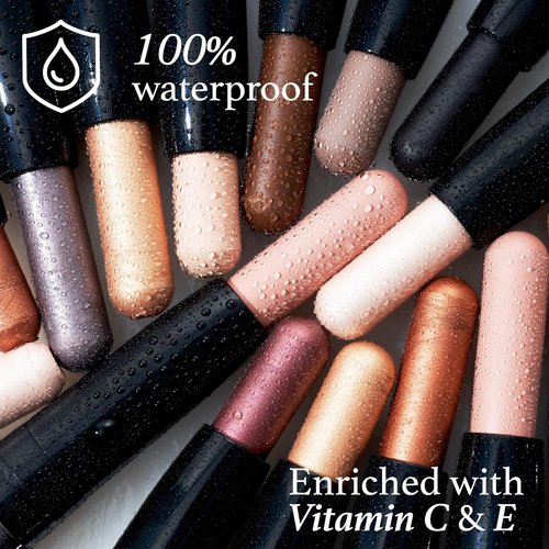 Julep Eyeshadow 101 Crème-to-Powder Duo - Waterproof, Long-Lasting & Crease-Proof | Pearl & Rose Shimmer