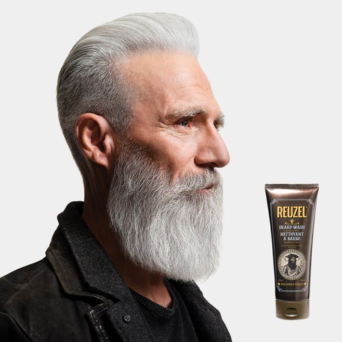 REUZEL Clean & Fresh Beard Wash, Softens Beard, Cleanses and Moisturizes, Gentle, Non-Comedogenic, Vegan Formula, Light Citrus Mint Scent, For All Skin Types, 6.76 oz