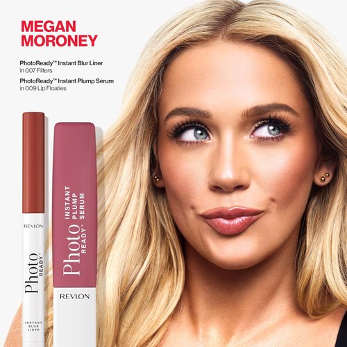 REVLON PhotoReady Plumping Gloss Serum - Hydrating, Non-Sticky High Shine Finish | 009 Lip Floaties, 0.25 fl oz