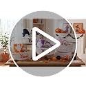 Mindsoft 7 Pcs Halloween Boo Basket Gifts Set - White Ghost Style
