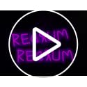 Redrum Neon Sign Gothic Wall Decor Game Room Purple 16.5x4.3 Inches - Variation of THIS listing