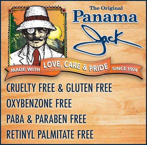 Panama Jack Sunscreen Lip Balm - SPF 45 Broad Spectrum Protection for Dry Lips | Tropical Flavor, Pack of 3
