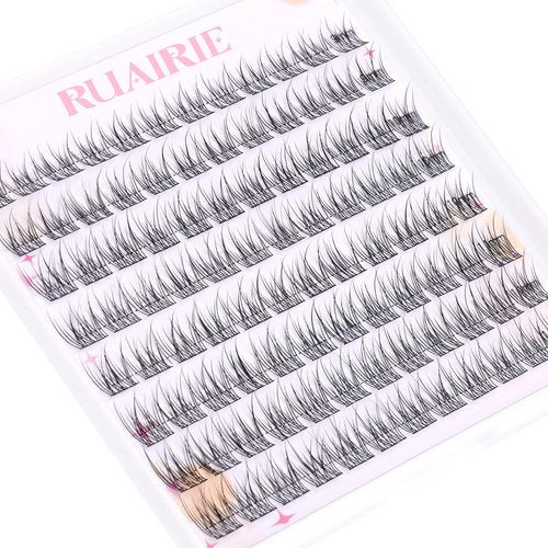 Lash Clusters Wispy Individual Lash Extensions Natural Cluster Lashes 9-11MM 96pcs DIY Eyelash Extension C-Curly Eyelash Clusters by Ruairie