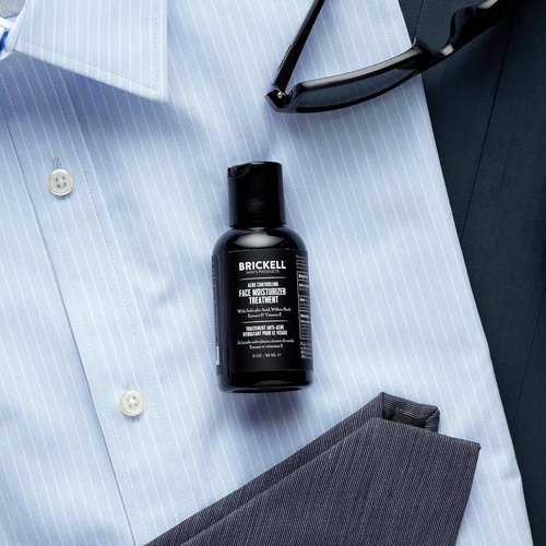 Brickell Men's Acne Controlling Face Moisturizer - Natural Treatment with 2% Salicylic Acid, 2 Oz