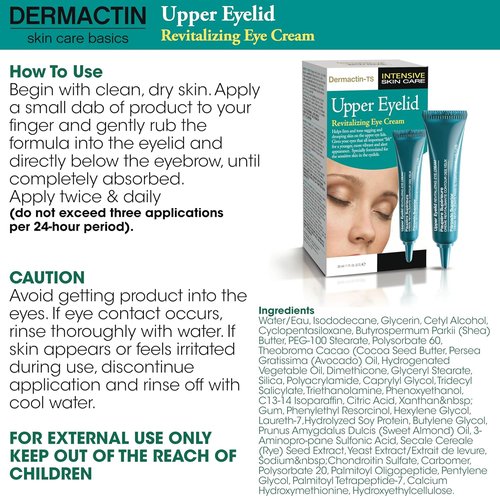 Dermactin Classic Eye Cream - Revitalizing Formula for Upper Eyelids | 1 oz.