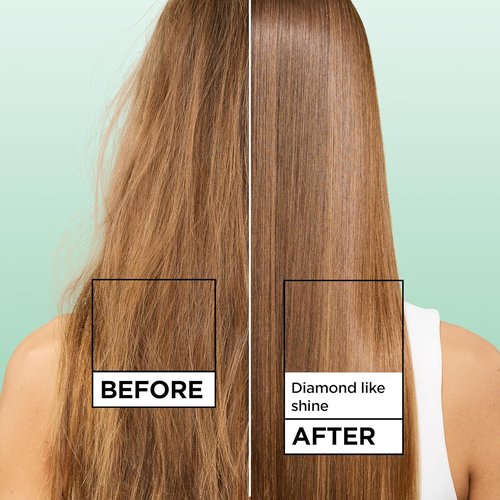 Garnier Fructis Diamond Sleek Hair Shine Spray - Frizz Control & Heat Protectant, 4.6 Fl Oz