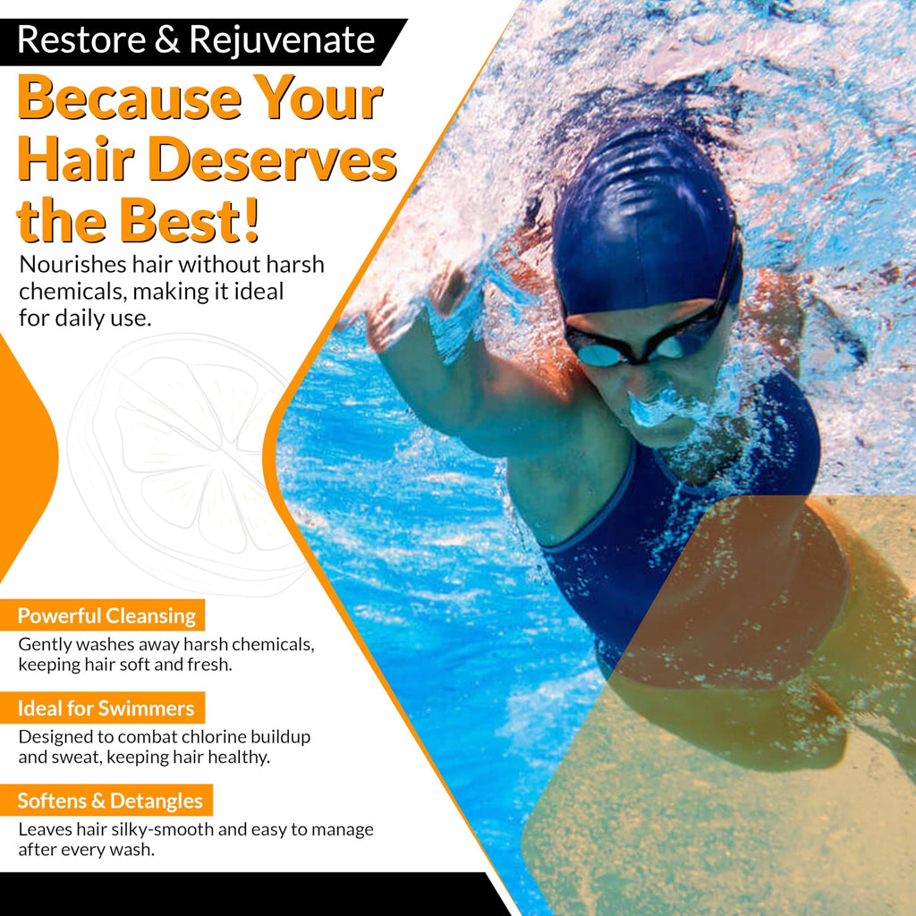 Zealios Swim & Sport Conditioner 32 Oz - Sulfate-Free Moisturizing Hair Conditioner, Hair Treatment for Swimmers & Athletes, Chlorine Removal, Hydrating, Vegan, Protects Color Treated Hair
