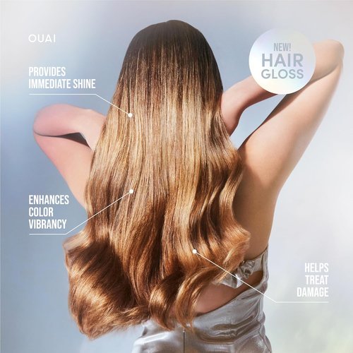 OUAI Hair Gloss - In-Shower Treatment for Shiny Hair & Frizz Control - Infused with Hyaluronic Acid (6 Oz)
