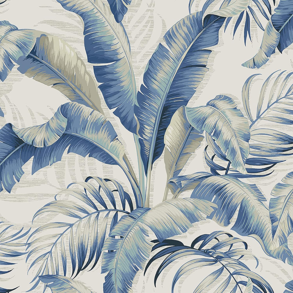 Tommy Bahama Peel and Stick Wallpaper - Tropical Design for Bedroom & Kitchen | 30.75 Sq Ft Coverage (Azure)