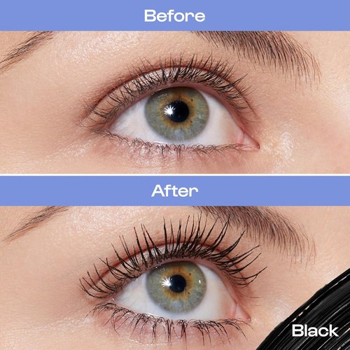 Alleyoop Tubing Mascara Black - Long-Lasting, Smudge-Proof Formula with Biotin & Peptides | 8 mL Full Size