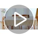 Buffalo Checkered Fall Tablecloth 86x55 Inch Washable Gingham with Tassels
