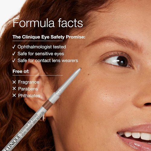 Clinique Quickliner For Brows Eyebrow Pencil - 8-Hour Wear, Smudge Resistant | Natural-Looking Brows | 8 Shades Available