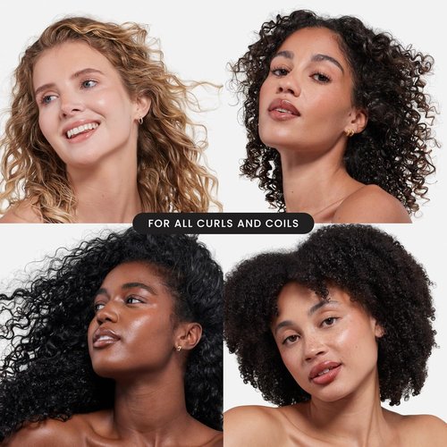 Tangle Teezer Ultimate Detangler Brush - Reduces Frizz & Breakage for 3C to 4C Curly Hair - Black