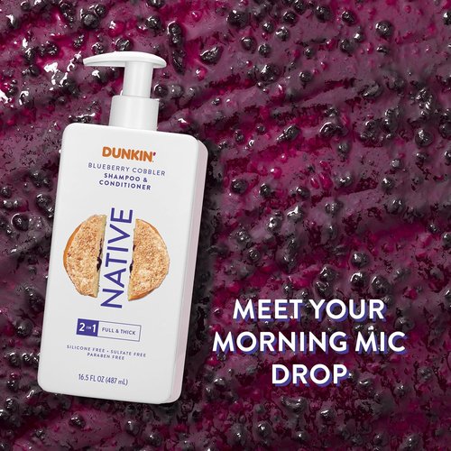 Native | 2-in-1 Shampoo and Conditioner | Limited Edition Blueberry Cobbler | 16.5 oz