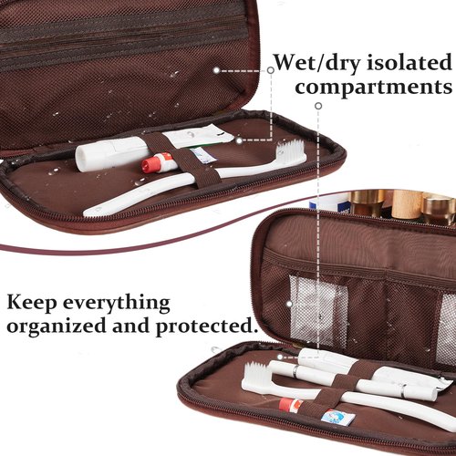 Janhavi Personalized Toiletry Bag for Men, Gifts for Boyfriend, Toiletry Bag For Shower Caddy,Personalized Initials & Wheat Mens Toiletry Travel Bag Travel Essentials for Men(Medium, Dark Brown, J)