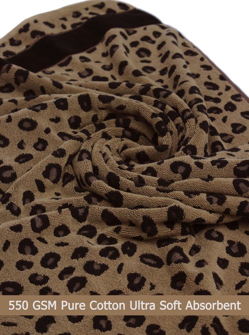 COTTON CRAFT Wash Cloth - Set of 12 Animal Print Safari Decorative Washcloth - 100% Cotton Jacquard Bathroom Face Towel Set - Super Soft Quick Dry Absorbent Luxury Guest Towel - Easy Care - 12 x 12