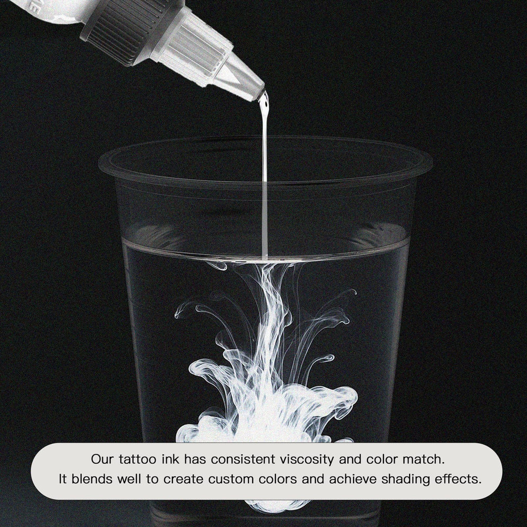 Xtreme EXO White Tattoo Ink – White for Lining & Shading – Highly Pigmented, Vegan, Smooth Flowing – Perfect for Bold Outlines & Rich Fillings (1 oz)