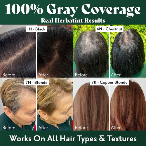 Herbatint Permanent Hair Dye - 3N Dark Chestnut - Ammonia-Free & Vegan Formula for 100% Gray Coverage - 5.75 fl oz (4 Pack)