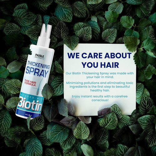 Skiennix Biotin Hair Thickening Serum - Boost Hair Growth & Volume | DHT Blocker for Fine Hair
