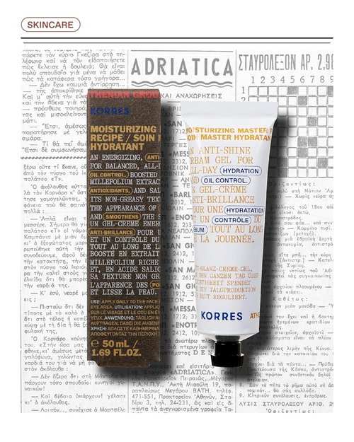 KORRES Mattifying Moisturizer for Men - Lightweight Pore-Minimizing Face Cream with Salicylic & Hyaluronic Acid | 1.69 fl oz