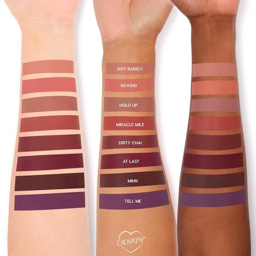 ColourPop PowerPout Matte Lipstick - Ultra-Pigmented, Transfer-Proof Formula for 8HR Wear - Mink (0.11 oz)