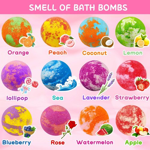 Unicorn Bath Bombs for Kids Girls 3 4 5 6 7 8 Years Old Birthday Gift for Girls Bath Bombs with Toys Surprise Jewelry Inside for Kids Toddler Girl Birthday Christmas Gifts Easter Basket Stuffers