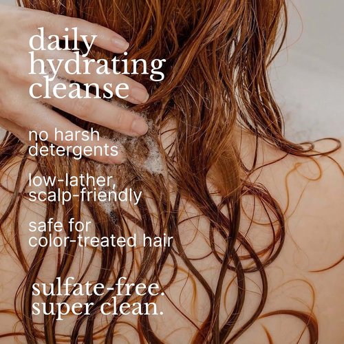 Red Flower Hydrating Shampoo - Sulfate-Free Moisture Boost with Coconut Glycerin & Pro-Vitamin B5 | 10 oz