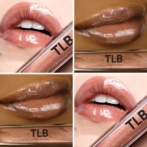 The Lip Bar Vegan Lip Kit, with Straight Livin' Lip Liner, Naturalista Liquid Matte Lipstick, and Extra Non-Sticky Lip Gloss, 3 pieces
