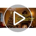 Christmas Snow Tree Topper with Built-in LED Snowflake Projector - Silver Snowflake Variation