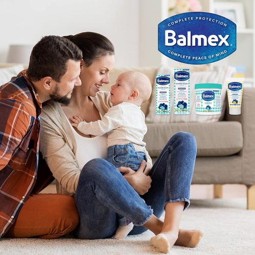 Balmex Complete Protection Baby Diaper Rash Cream - Zinc Oxide & Soothing Botanicals, 2 Ounce
