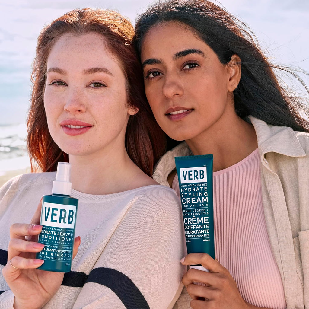 VERB Hydrate Styling Cream - Smooths Frizz & Hydrates Dry Hair - Amber & Warm Jasmine Scent