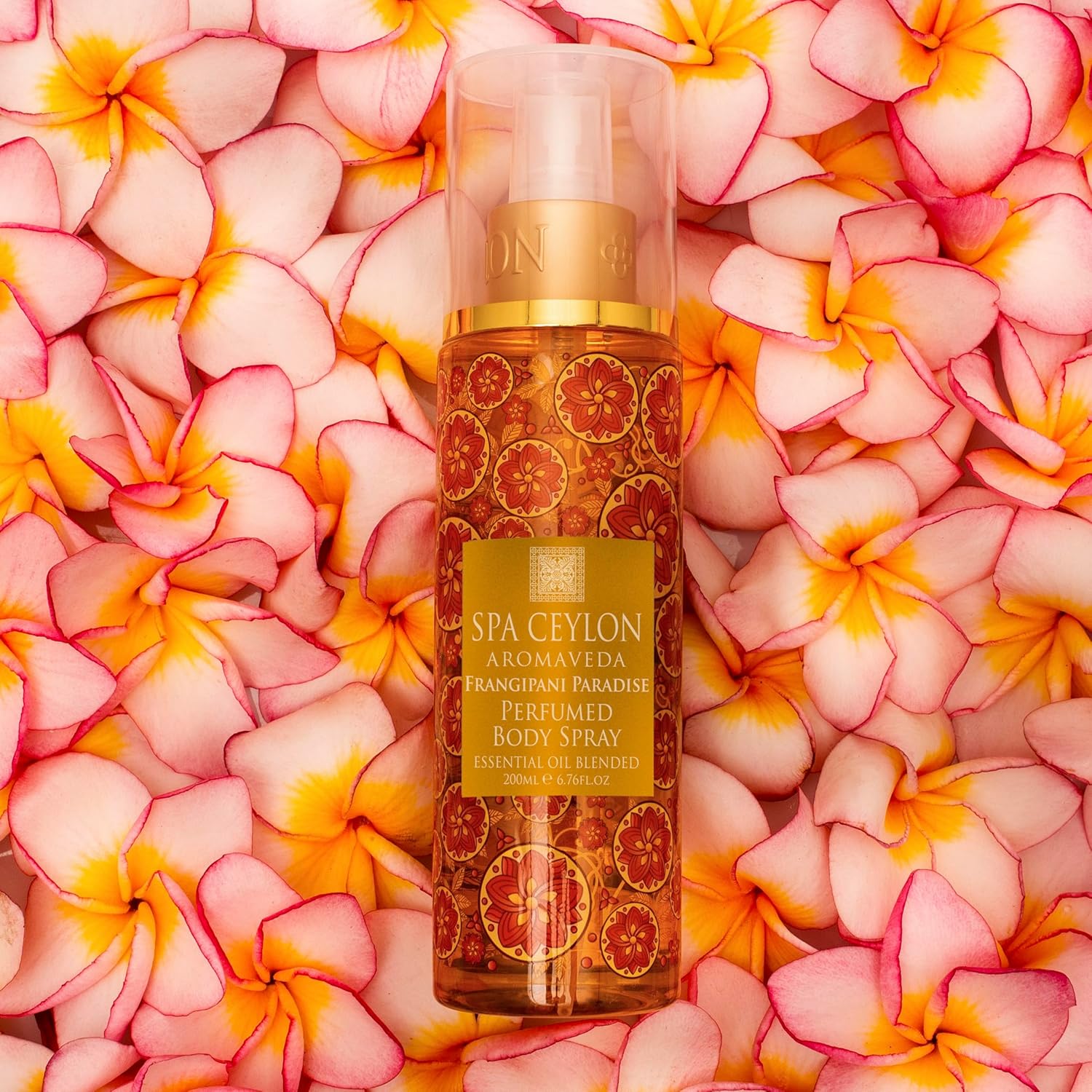 SPA CEYLON Frangipani Paradise Body Spray - Tropical Floral Fragrance Mist with Jasmine | Inviting Women's Perfume