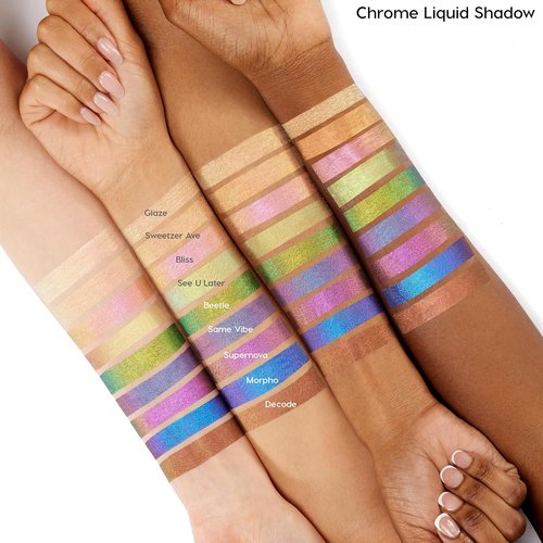 ColourPop Chrome Liquid Eyeshadow - Long-Lasting Color-Shifting Formula - Morpho (0.05 oz)