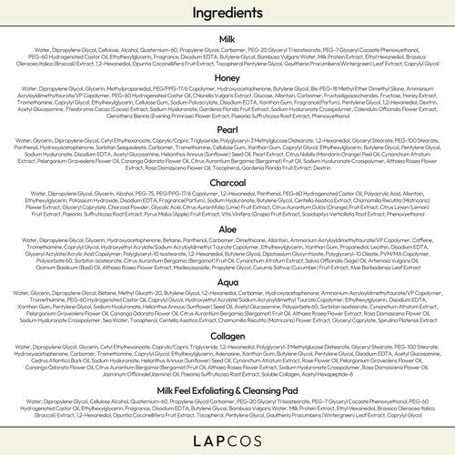 LAPCOS Daily Sheet Mask Variety Pack 7+1 (Version 1) Daily Face Masks - Hydrate, Clarify, Nourish, Exfoliate & Renew Skin, Korean Beauty Favorite (8 pack)