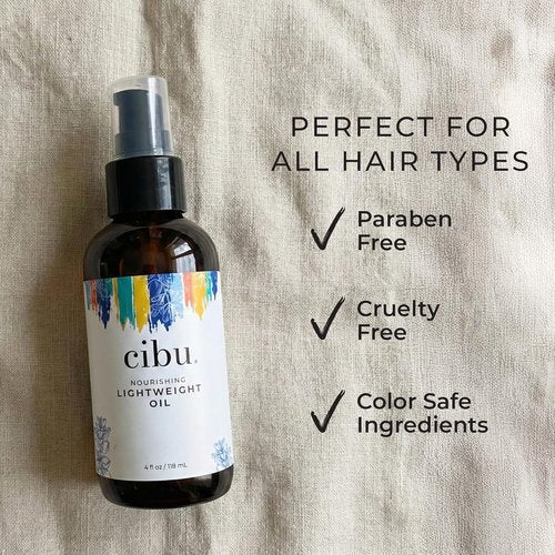 CIBU Nourishing Argan Oil Hair Serum - Anti-Frizz & Heat Protectant | Lightweight Treatment | 4 Ounces