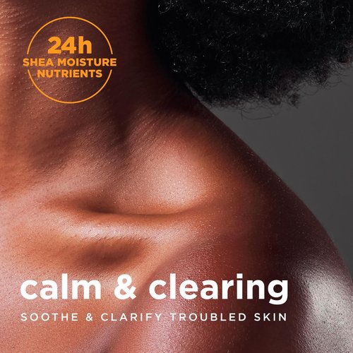 SheaMoisture Bar soap African Black Soap 4 count Soothe and Clarify Skin Soothing and Clarifying bar soap with 24h shea moisture nutrients for Healthy, Glowing Skin 8 oz
