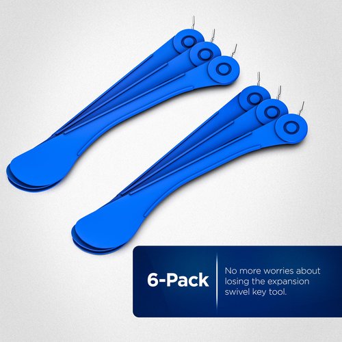 Galvanox Dental Orthodontic Expansion Swivel Key Tool for Palatal Expanders (6 Pack)