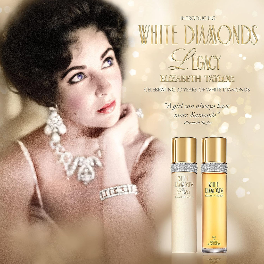 White Diamonds Legacy by Elizabeth Taylor | Women's 3.3 oz EDT Spray - Timeless Fragrance
