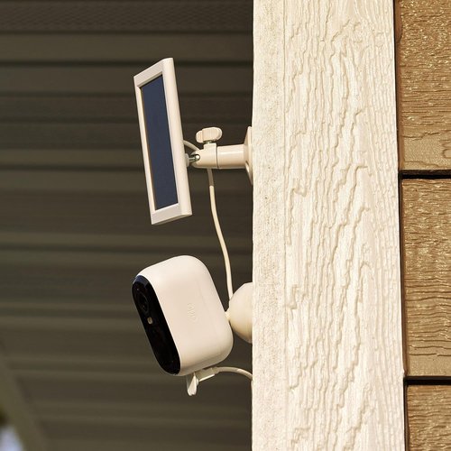 Arlo Essential Solar Panel Charger - Certified Accessory for Essential Outdoor Cameras | White - VMA6600