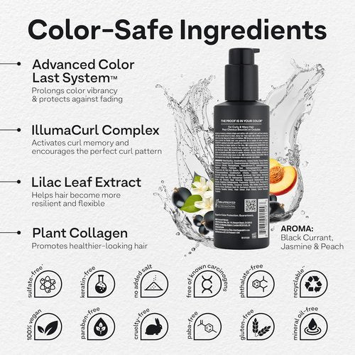 Colorproof Tru Curl Enhancing Crème - Anti-Frizz Curl Cream with Black Currant, Jasmine & Peach | 6.4 Fl Oz