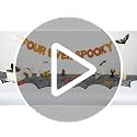 Halloween 4th Birthday Banner - Spooky Hello Boo Bat Party Decorations