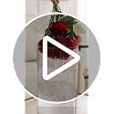 Artificial Silk Roses Bulk Bouquet - Burgundy, 50 Long Stem Fake Flowers for Wedding & Home Decor