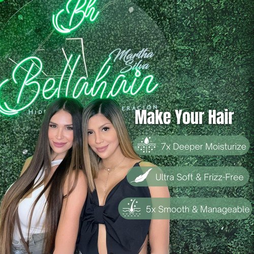 Bellahair Organic Sulfate-Free Tea Tree Shampoo for Curly, Thinning, Color-Treated & Dry Hair – Hair Growth, Frizz Control, Hydration & Volume – Natural Moisturizing Shampoo for Men & Women