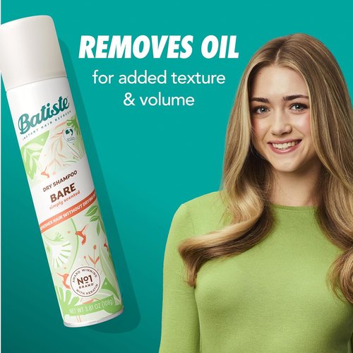 Batiste Dry Shampoo - Bare Fragrance | Refresh Hair, Absorb Oil & Add Texture - 5.71 oz